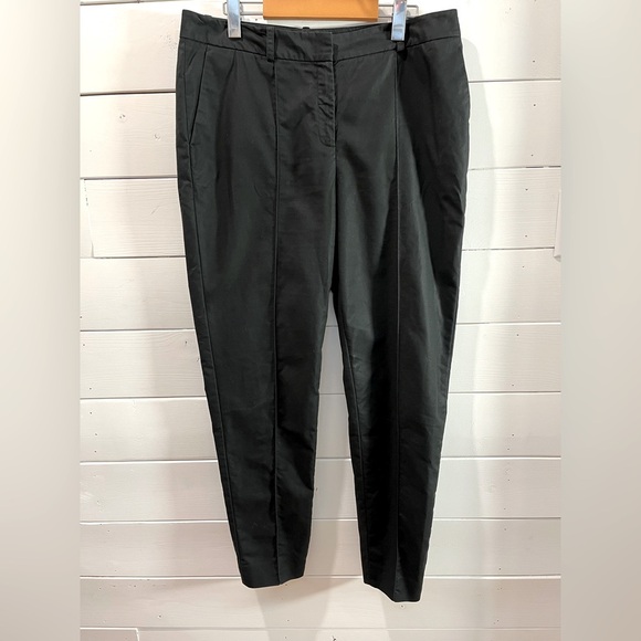 🖤 LAFAYETTE 148 NEW YORK – Black Cropped Barrel Pants – Size 12 - Picture 1 of 9